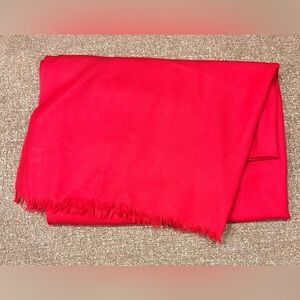 Nordstrom Bold Red Wool-Blend pashmina
